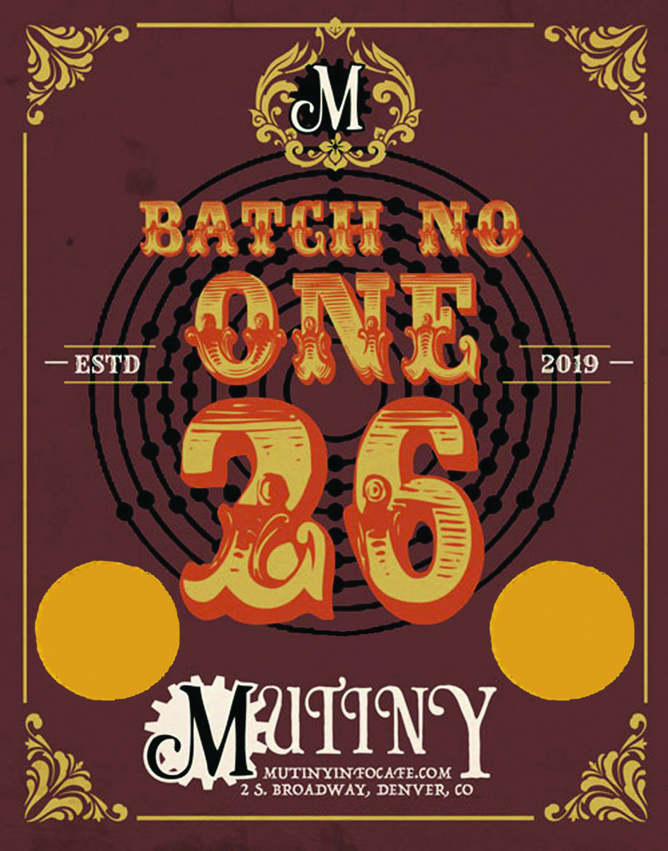 Mutiny Coffee Roasters, Batch no.One26 Blend